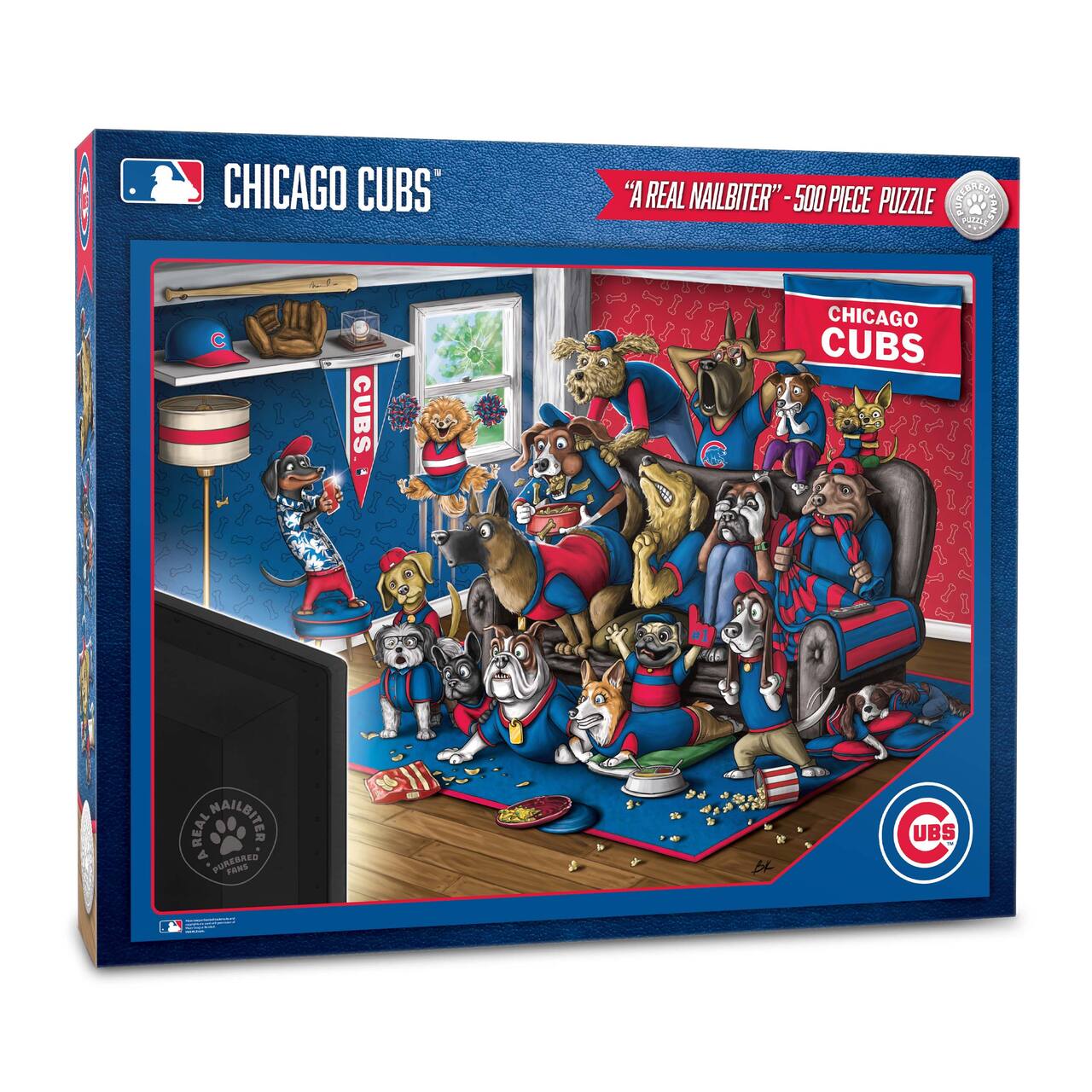 MLB Purebred Fans A Real Nailbiter 500 Piece Puzzle
